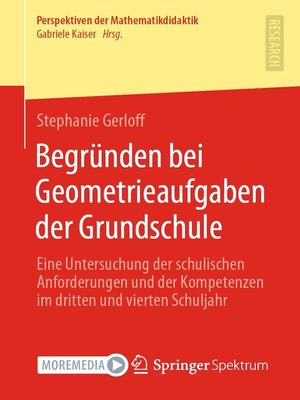 cover image of Begründen bei Geometrieaufgaben der Grundschule